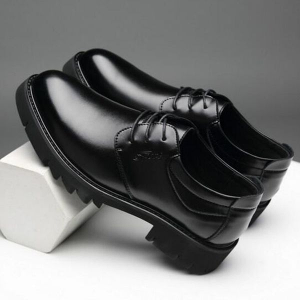 england style fashion men dress genuine leather shoes,round toe thicken buttom business non-slip breathable oxford leather shoes, Black
england style fashion men dress genuine leather shoes,round toe thicken buttom business non-slip breathable oxford leather shoes, Black