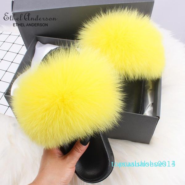 fox hair fur slippers womens summer slides flip flops popular fluffy fur sandals beach woman shoes slipper c14, Black
fox hair fur slippers womens summer slides flip flops popular fluffy fur sandals beach woman shoes slipper c14, Black