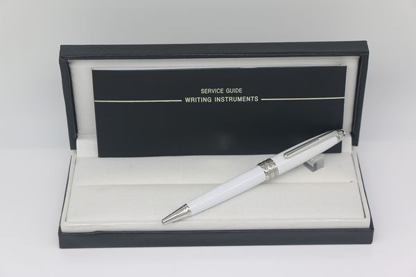 163 ballpoint pen white body with silver trim stationery school office supplies with serial number pen, Blue;orange
163 ballpoint pen white body with silver trim stationery school office supplies with serial number pen, Blue;orange
