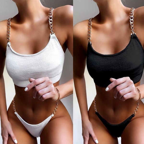 swimsuit bikini split swimsuit chain foreign trade swimwear swimwear women wire nylon sports wear for women gym, White;black
swimsuit bikini split swimsuit chain foreign trade swimwear swimwear women wire nylon sports wear for women gym, White;black