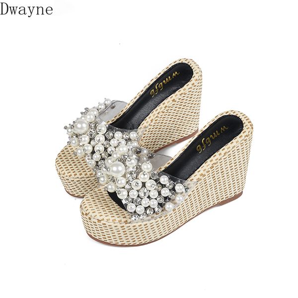summer new korean fashion pearl slope with sandals beach sandals wild crystal pearl high-heeled sandals, Black
summer new korean fashion pearl slope with sandals beach sandals wild crystal pearl high-heeled sandals, Black