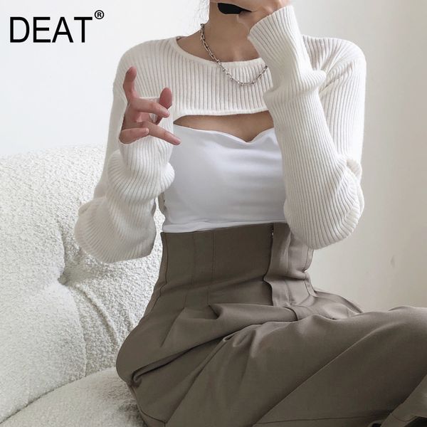 deat 2020 new summer fashion women clothes round neck full sleeves short styles full sleeves knits wn30000, White;black
deat 2020 new summer fashion women clothes round neck full sleeves short styles full sleeves knits wn30000, White;black