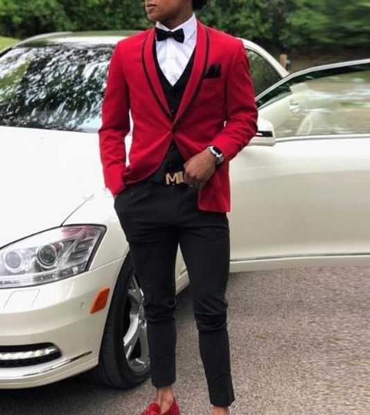 2021 red men 3 pieces suit men wedding tuxedos shawl lapel bridegroom groomsmen suits business party prom (jacket+pant+vest), White;black
2021 red men 3 pieces suit men wedding tuxedos shawl lapel bridegroom groomsmen suits business party prom (jacket+pant+vest), White;black