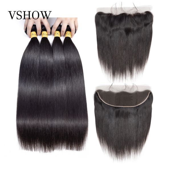vshow cambodian straight hair bundles with frontal 13x4 lace closure pre plucked 100% remy human hair weaves with frontal, Black
vshow cambodian straight hair bundles with frontal 13x4 lace closure pre plucked 100% remy human hair weaves with frontal, Black