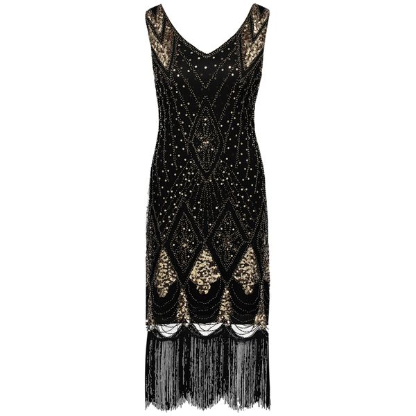 casual dresses women 1920s gatsby charleston inspired sequin fringe flapper dress beaded art deco v-neck sleeveless long party costume, Black;gray
casual dresses women 1920s gatsby charleston inspired sequin fringe flapper dress beaded art deco v-neck sleeveless long party costume, Black;gray