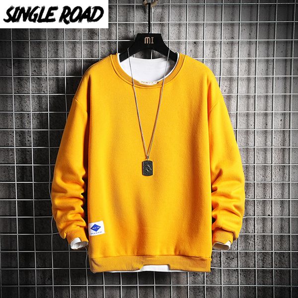 singleroad oversized crewneck sweatshirt men 2020 spring solid hip hop japanese streetwear yellow hoodie men sweatshirts male cx200723, Black
singleroad oversized crewneck sweatshirt men 2020 spring solid hip hop japanese streetwear yellow hoodie men sweatshirts male cx200723, Black