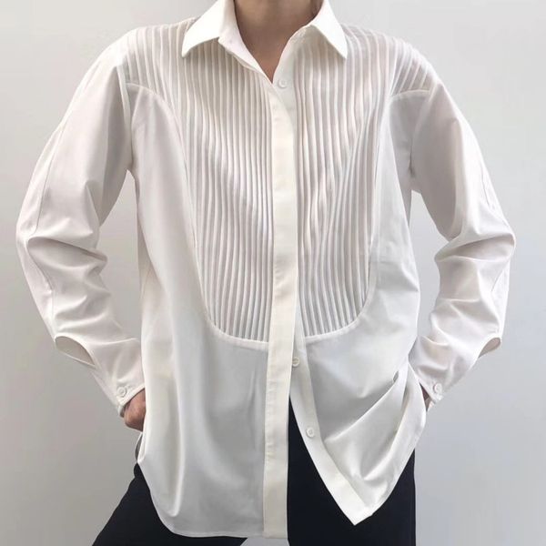 womens white pleated blouse 2020 new ong-sleeved ladies office wear loose single-breasted shirt and clothes
womens white pleated blouse 2020 new ong-sleeved ladies office wear loose single-breasted shirt and clothes