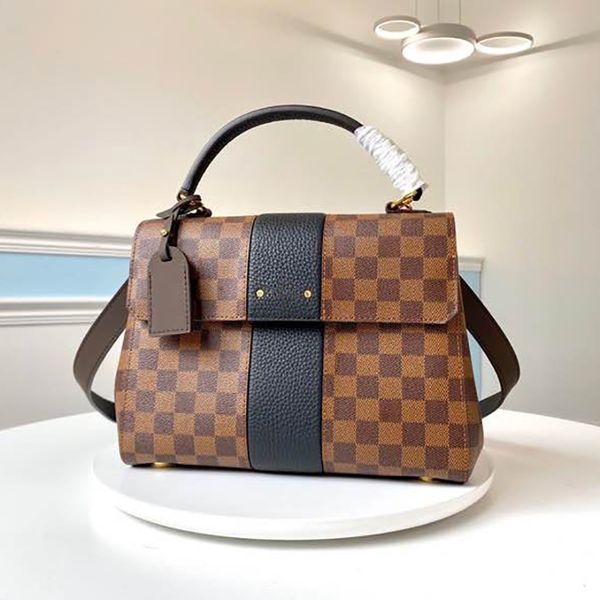 5a quality bond street n64416 genuine leather bag lady wallet shoulder handbag evening bag handbag crossbody bag with box b059, Black
5a quality bond street n64416 genuine leather bag lady wallet shoulder handbag evening bag handbag crossbody bag with box b059, Black