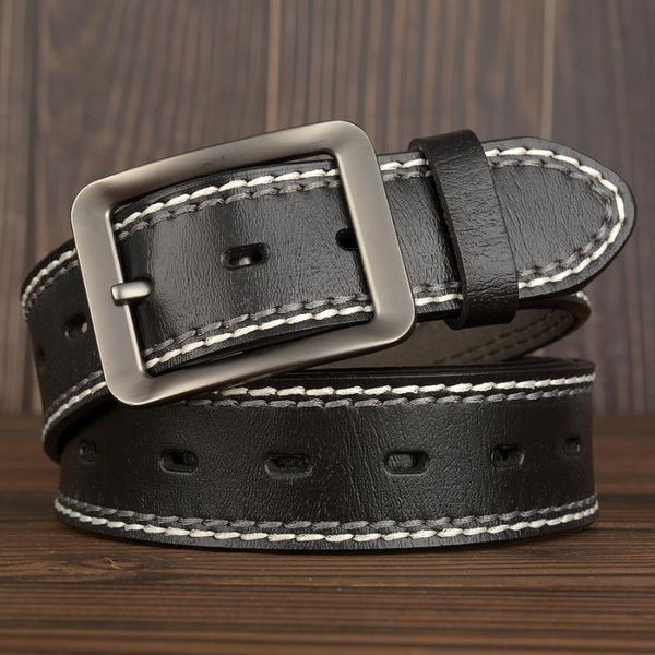 new fashion men belts genuine leather luxury designer vintage thread waist belt for jeans cinturon cowboy hombre dropshipping, Black;brown
new fashion men belts genuine leather luxury designer vintage thread waist belt for jeans cinturon cowboy hombre dropshipping, Black;brown