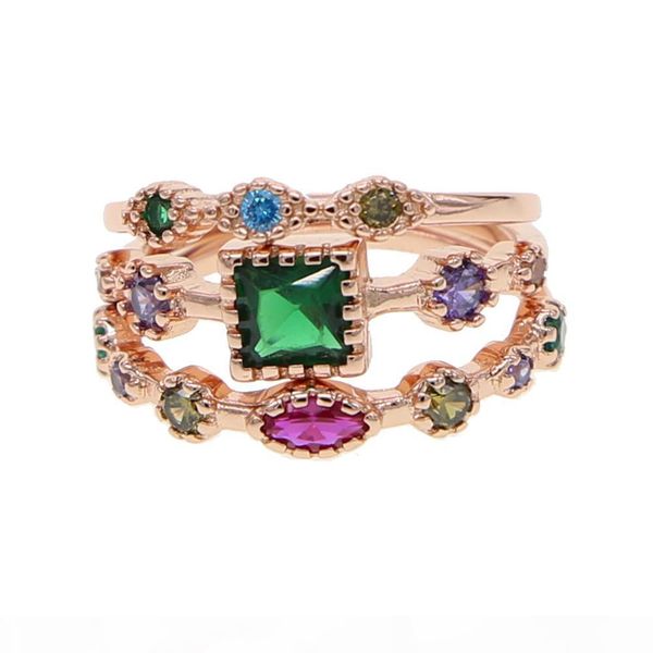2018 new fashion charm jewelry 3pcs sets elegant colorful cz oval ring for women elegant rose gold color square wedding midi ring jwerlry, Silver
2018 new fashion charm jewelry 3pcs sets elegant colorful cz oval ring for women elegant rose gold color square wedding midi ring jwerlry, Silver