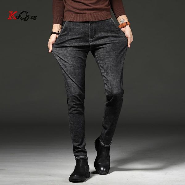 jeans for mens slim fit pants classic jeans male denim trousers casual skinny straight elasticity pant, Blue
jeans for mens slim fit pants classic jeans male denim trousers casual skinny straight elasticity pant, Blue