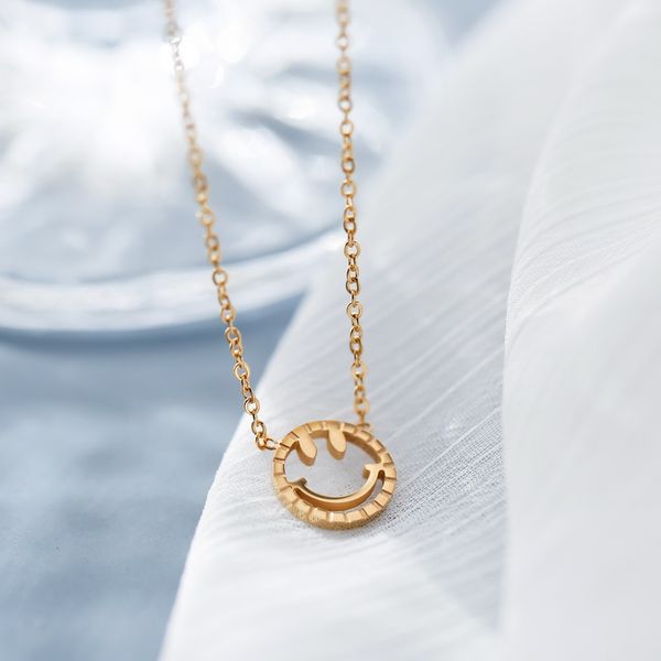 yun ruo rose gold color fashion smiling face pendant necklace titanium steel jewelry woman birthday gift never fade drop ship, Silver
yun ruo rose gold color fashion smiling face pendant necklace titanium steel jewelry woman birthday gift never fade drop ship, Silver