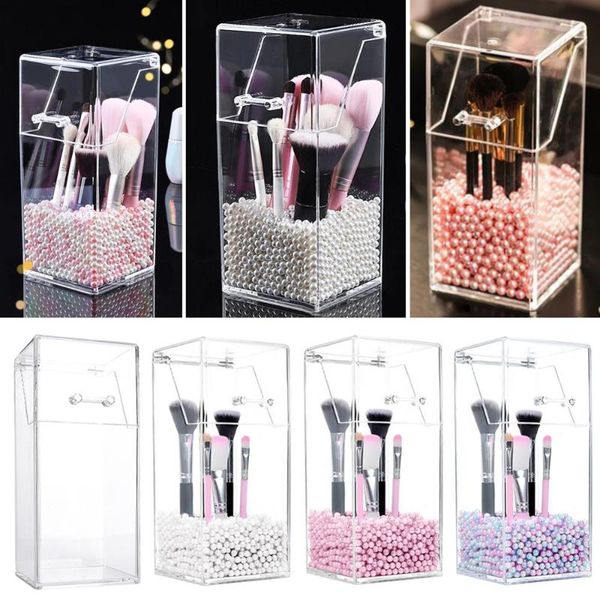 plastic clear deskmakeup brush storage box organizer bucket with cover beauty makeup tools
plastic clear deskmakeup brush storage box organizer bucket with cover beauty makeup tools