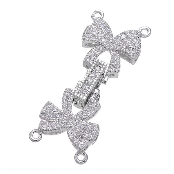 diy copper micro zircon trademark decorative buckle bow necklace diy accessories bracelet connecting buckle accessories, Silver
diy copper micro zircon trademark decorative buckle bow necklace diy accessories bracelet connecting buckle accessories, Silver