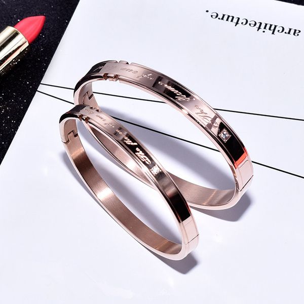yun ruo fashion brand jewelry rose gold silver color zircon inlay couple bangle lover cuff 316l stainless steel for woman man, Black
yun ruo fashion brand jewelry rose gold silver color zircon inlay couple bangle lover cuff 316l stainless steel for woman man, Black
