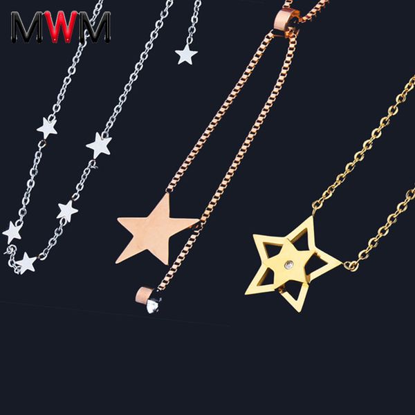friends vintage neckless star chain chocker star long stainless steel necklaces & pendants jewellery bijoux women, Silver
friends vintage neckless star chain chocker star long stainless steel necklaces & pendants jewellery bijoux women, Silver