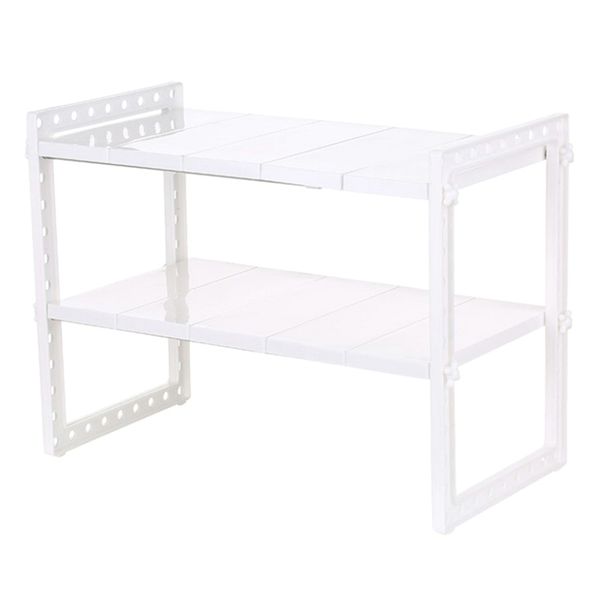 multi-functional under sink 2-tier expandable shelf storage organizer adjustable stainless steel kitchen sink rack white
multi-functional under sink 2-tier expandable shelf storage organizer adjustable stainless steel kitchen sink rack white
