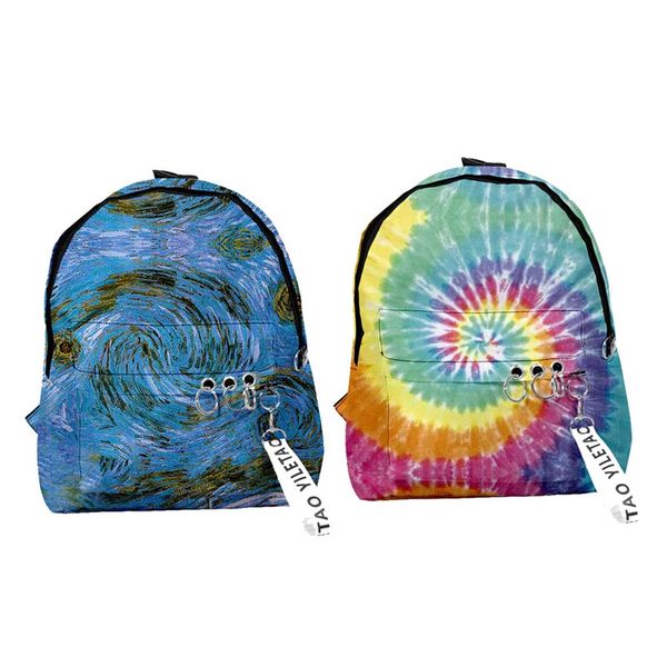 tie dye collorful women backpacks graffiti nylon female student backbag teenager girl book bags school ladies travel mochila sac
tie dye collorful women backpacks graffiti nylon female student backbag teenager girl book bags school ladies travel mochila sac