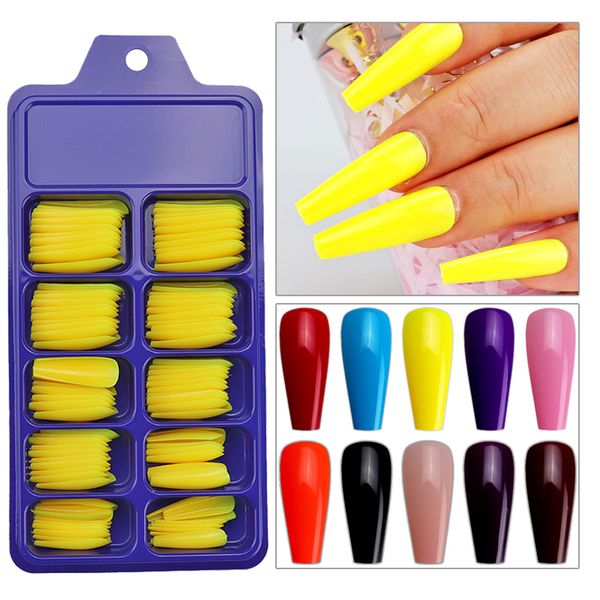 false nails 10colors long ballerina coffin fake tips colorful abs full cover fasle manicure nail art, Red;gold
false nails 10colors long ballerina coffin fake tips colorful abs full cover fasle manicure nail art, Red;gold