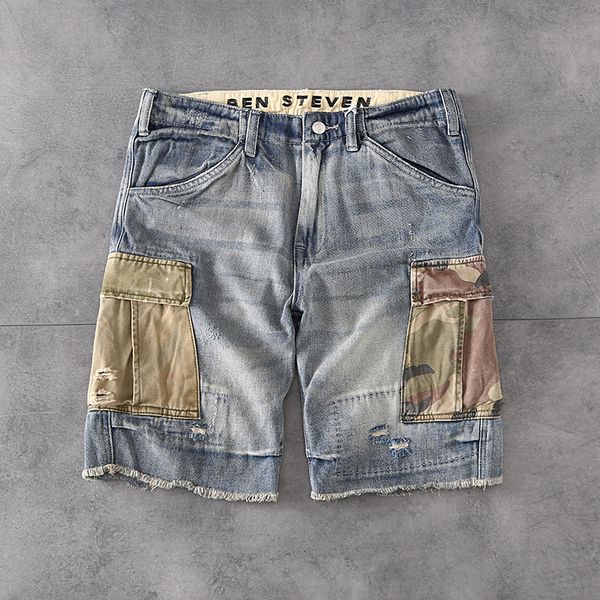 mens jeans short jeans camouflage pocket cargo pants casual slightly shorts fashion denim jeans summer shorts pants, Blue
mens jeans short jeans camouflage pocket cargo pants casual slightly shorts fashion denim jeans summer shorts pants, Blue