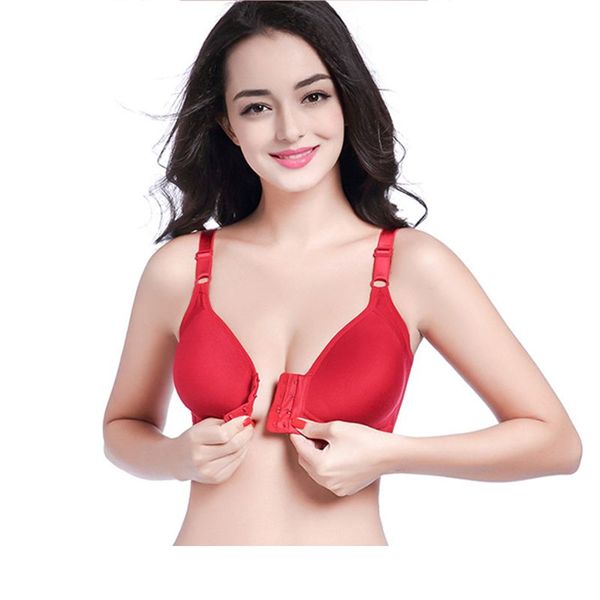 bras women breathable front cross buckle lace bra no trace solid color gentle high gathered underwear, Red;black
bras women breathable front cross buckle lace bra no trace solid color gentle high gathered underwear, Red;black