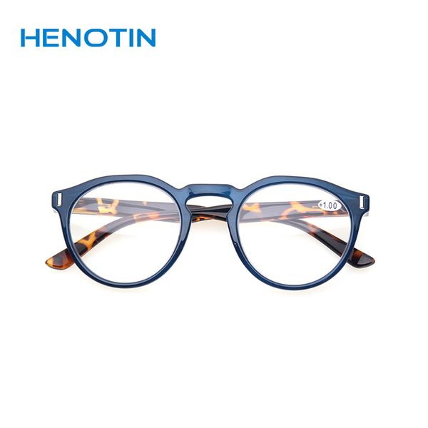 henotin fashion round frames reading glasses spring hinge classic quality comfortable readers for men and women, White;black
henotin fashion round frames reading glasses spring hinge classic quality comfortable readers for men and women, White;black