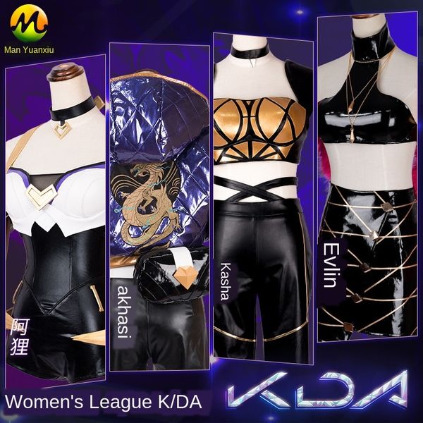 comic show hero league kda comics for women hero women's team cos casa akali yi fulin ali cosplaycostume women, Black;red
comic show hero league kda comics for women hero women's team cos casa akali yi fulin ali cosplaycostume women, Black;red