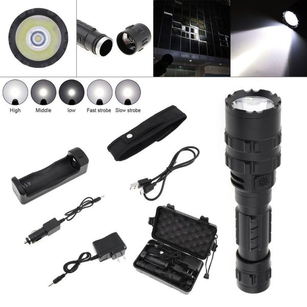 8000 lumens l2 led tactical set ultra bright usb waterproof scout light hunting light 5 modes by 1 x 18650 battery
8000 lumens l2 led tactical set ultra bright usb waterproof scout light hunting light 5 modes by 1 x 18650 battery
