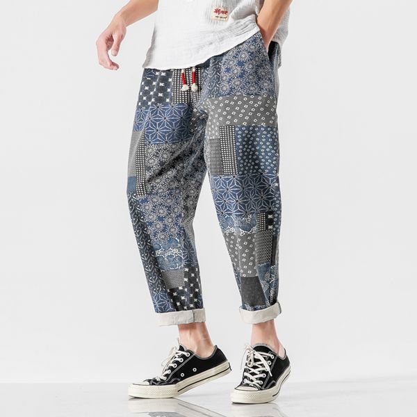 2020 brand mens cotton pants linen harem pants male harajuku streetwear trouser hip hop jogger men, Black
2020 brand mens cotton pants linen harem pants male harajuku streetwear trouser hip hop jogger men, Black