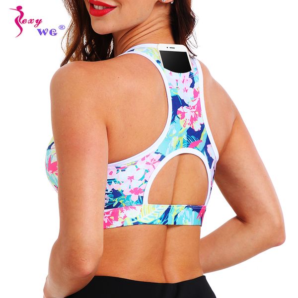 sexywg sports yoga bra with phone pocket women floral push up brassiere bh underwear crop running vest sport bras sportswear, White;black
sexywg sports yoga bra with phone pocket women floral push up brassiere bh underwear crop running vest sport bras sportswear, White;black