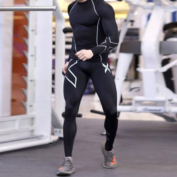 sports summer leisure men's fitness suit men's compression suit quick-drying running tight training sportswear sportswear, White;black
sports summer leisure men's fitness suit men's compression suit quick-drying running tight training sportswear sportswear, White;black
