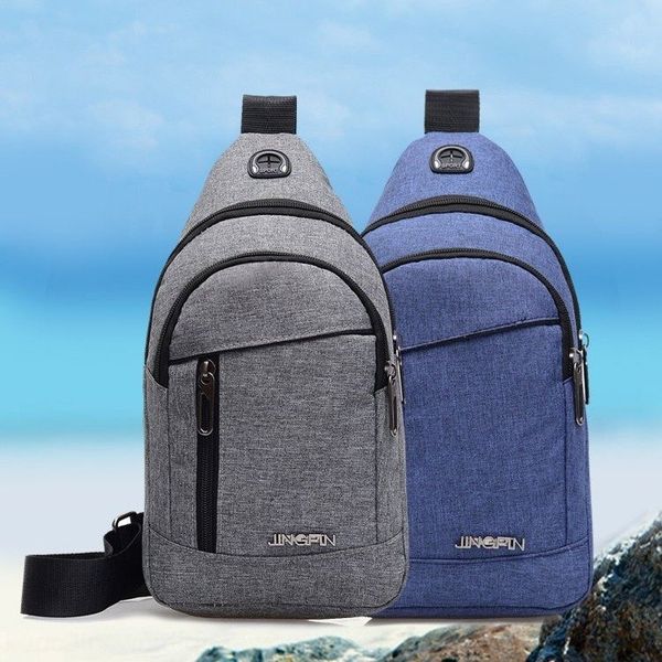 2019 season new chest nylon waterproof nylon cloth men's and women's general bag korean practical cloth bag, White
2019 season new chest nylon waterproof nylon cloth men's and women's general bag korean practical cloth bag, White
