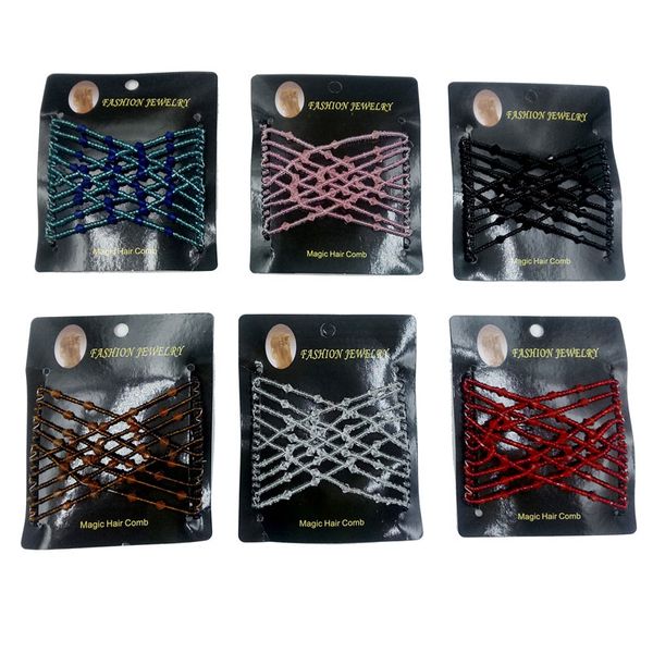 new elegant magic hair combs double row insert magic hair clips handmade beaded hair accessories for women children, Golden;silver
new elegant magic hair combs double row insert magic hair clips handmade beaded hair accessories for women children, Golden;silver