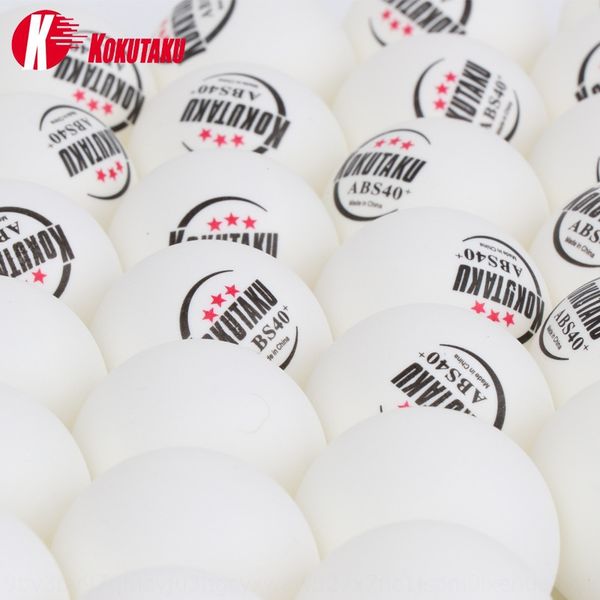 kokutaku abs new material 40 table tennis high-elastic and durable bulk table tennis