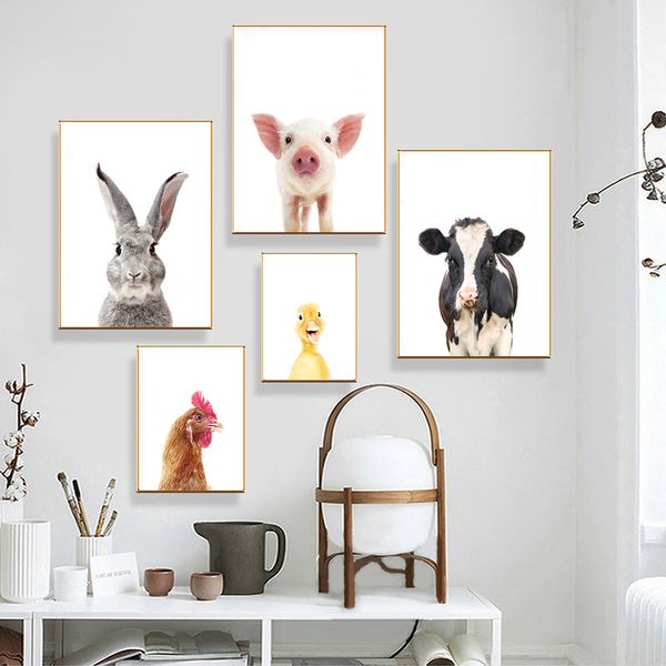 rabbit cow pig animal posters and prints wall art canvas painting nursery decorative picture nordic kid room decor picture
rabbit cow pig animal posters and prints wall art canvas painting nursery decorative picture nordic kid room decor picture