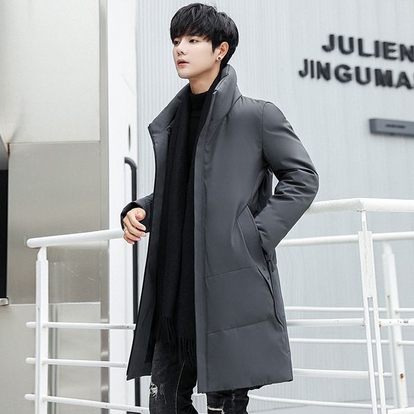 men's 2019 winter new korean style casual mid-length slim white duck jacket down jacket down coat men's clothing, Black
men's 2019 winter new korean style casual mid-length slim white duck jacket down jacket down coat men's clothing, Black