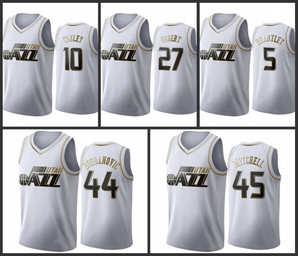 Utah Jazz Donovan Mitchell Bojan Bogdanovic Jarrell Brantley Mike Conley Rudy Gobert Men Golden NBA Edition White Jersey
Utah Jazz Donovan Mitchell Bojan Bogdanovic Jarrell Brantley Mike Conley Rudy Gobert Men Golden NBA Edition White Jersey