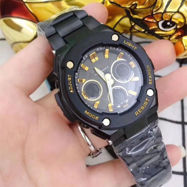 factory selling men male watches led multifunction analog dual display digital dial relogio masculino stainless steel back cover, Slivery;brown
factory selling men male watches led multifunction analog dual display digital dial relogio masculino stainless steel back cover, Slivery;brown