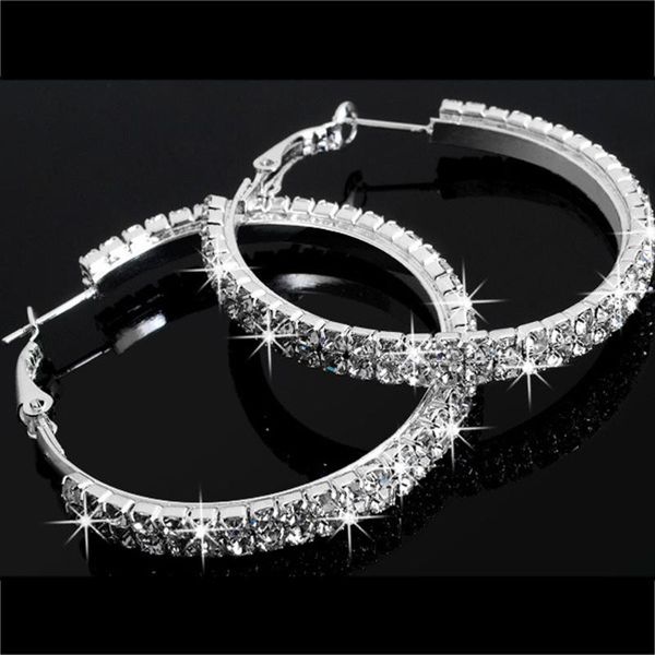 tooayk earrings 1 pair double row rhinestone luxury crystal rhinestone earring ear hoop dangle boucle d'oreille femme 2020 p#, Golden
tooayk earrings 1 pair double row rhinestone luxury crystal rhinestone earring ear hoop dangle boucle d'oreille femme 2020 p#, Golden