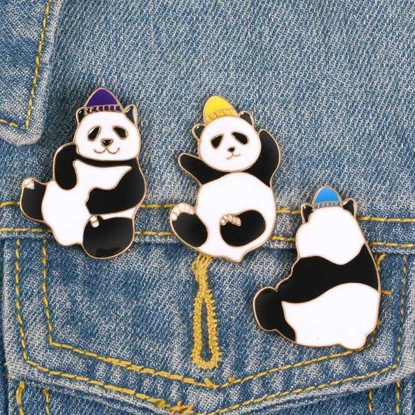 1 pc cute panda brooch cartoon panda costume bag decorative brooch fashion decorating accessories chic exquisite gift, Gray
1 pc cute panda brooch cartoon panda costume bag decorative brooch fashion decorating accessories chic exquisite gift, Gray