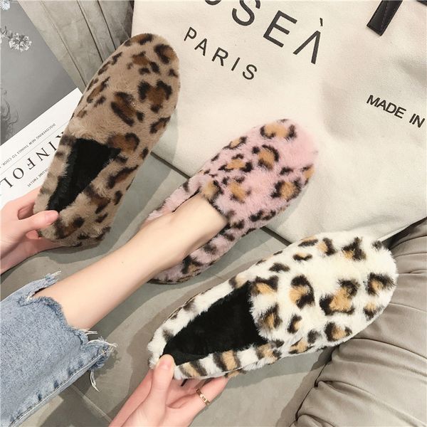 women flats leopard print furry zapatos women 2020 winter new fashion women's shoes web celebrity casual warm faux fur flats, Black
women flats leopard print furry zapatos women 2020 winter new fashion women's shoes web celebrity casual warm faux fur flats, Black