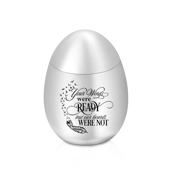 egg shape cremation urns for ashes holder keepsake stainless steel memorial urn funeral jar for ashes 30x40mm, Silver
egg shape cremation urns for ashes holder keepsake stainless steel memorial urn funeral jar for ashes 30x40mm, Silver
