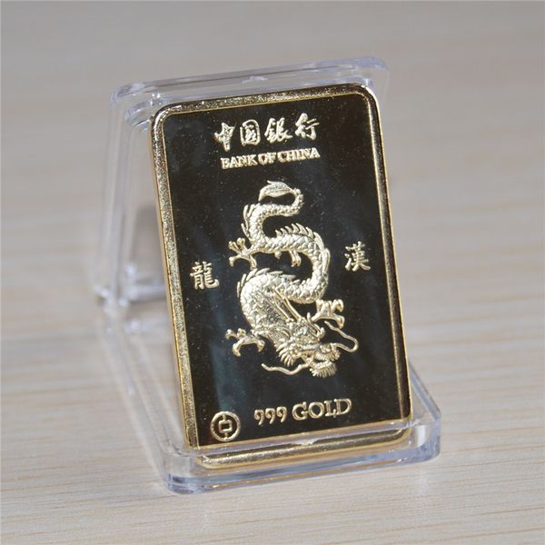 

банк китая 999 gold bullion слиток bar, дракон в слитках бар бесплатная доставка