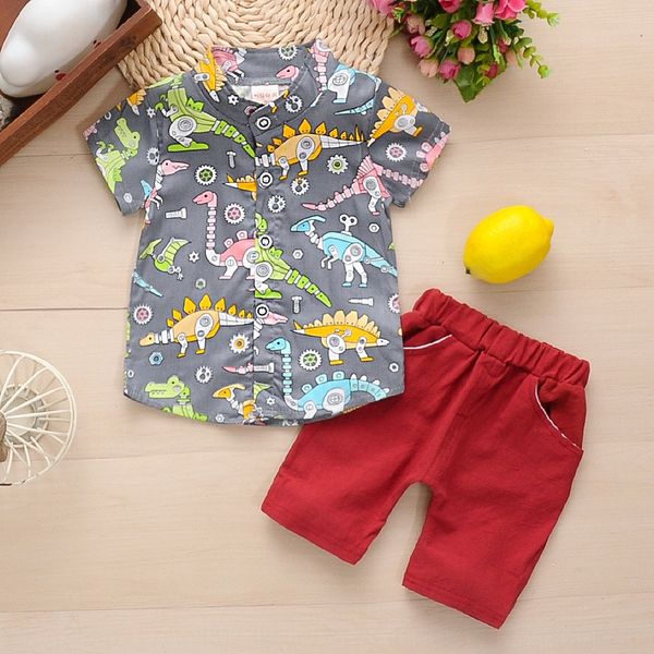 usfoc boy's new clothing dinosaur shirt short sleeve suit children's pure cotton two-piece suits for boys and girls children
usfoc boy's new clothing dinosaur shirt short sleeve suit children's pure cotton two-piece suits for boys and girls children