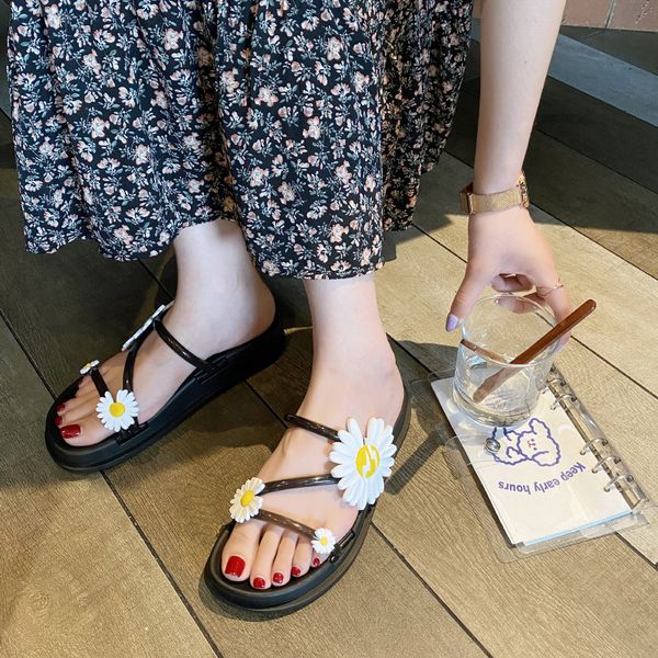лето женщины тапочки daisy сандалии повседневная пляж wide open toe мягкая кожа слайды плоский тапочки курортная выходные туфли тащит, Black
лето женщины тапочки daisy сандалии повседневная пляж wide open toe мягкая кожа слайды плоский тапочки курортная выходные туфли тащит, Black