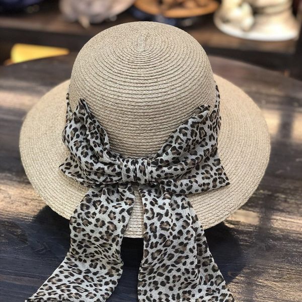 huaqiao summer wide eaves butterfly straw ladies leopard print bowknot lafite hat sunscreen flat edge straw hat, Blue;gray
huaqiao summer wide eaves butterfly straw ladies leopard print bowknot lafite hat sunscreen flat edge straw hat, Blue;gray