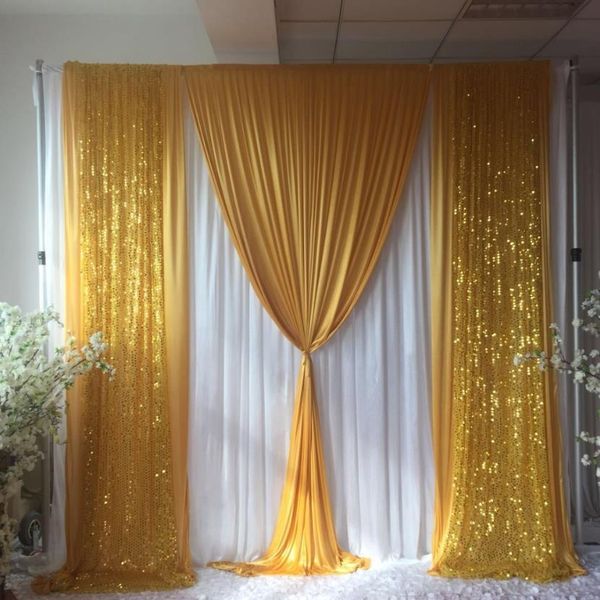 luxuty wedding bckdrop curtain 3m h x3mw white curtain with gold ice silk sequin drape backdrop wedding party decoration
luxuty wedding bckdrop curtain 3m h x3mw white curtain with gold ice silk sequin drape backdrop wedding party decoration