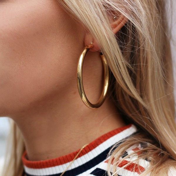new fashion big circles hoop earrings for women punk jewelry vintage silver gold color statement earrings femme brincos, Golden;silver
new fashion big circles hoop earrings for women punk jewelry vintage silver gold color statement earrings femme brincos, Golden;silver