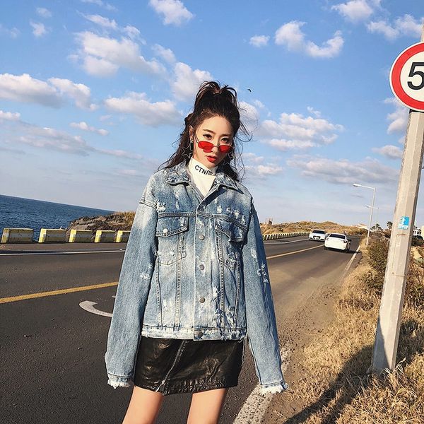 spring and autumn new double-sided harajuku style denim coat loose bf double-sidedgreen student denim coat fashion, Black;brown
spring and autumn new double-sided harajuku style denim coat loose bf double-sidedgreen student denim coat fashion, Black;brown