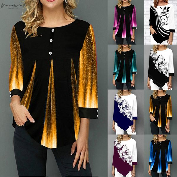 plus szie 5xl woman blouse and shirt fashion summer striped blusa regular loose casual button o neck long sleeve shirt 2020, White 
plus szie 5xl woman blouse and shirt fashion summer striped blusa regular loose casual button o neck long sleeve shirt 2020, White